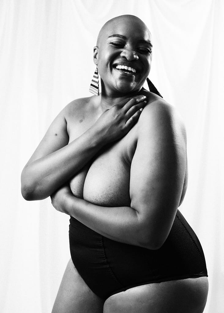 Vancouver FIne Art Nude Photography Portrait of Black Woman with Alopecia
