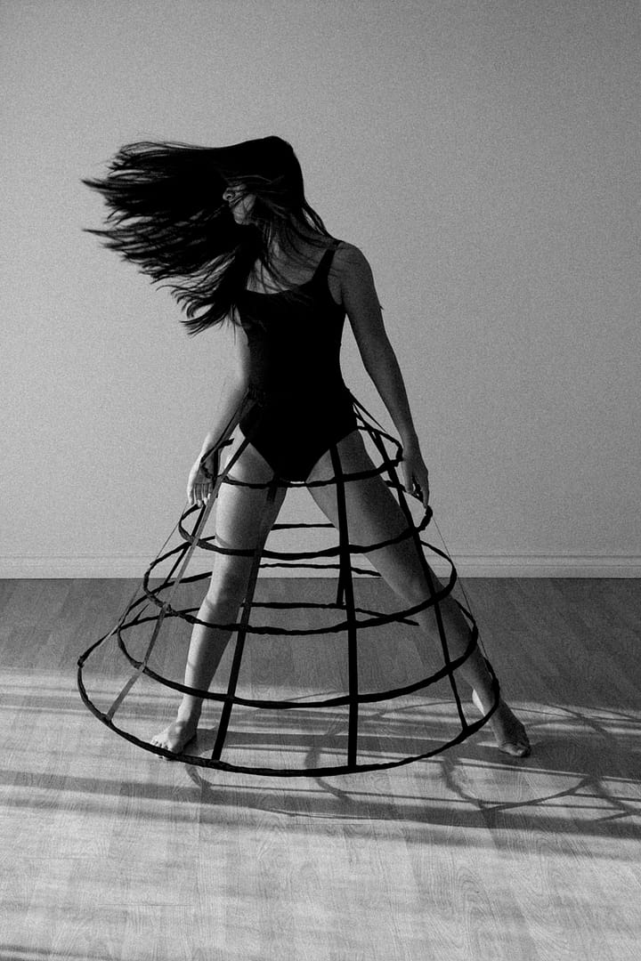 Vancouver dance photographer contemporary black and white portrait